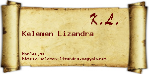 Kelemen Lizandra névjegykártya